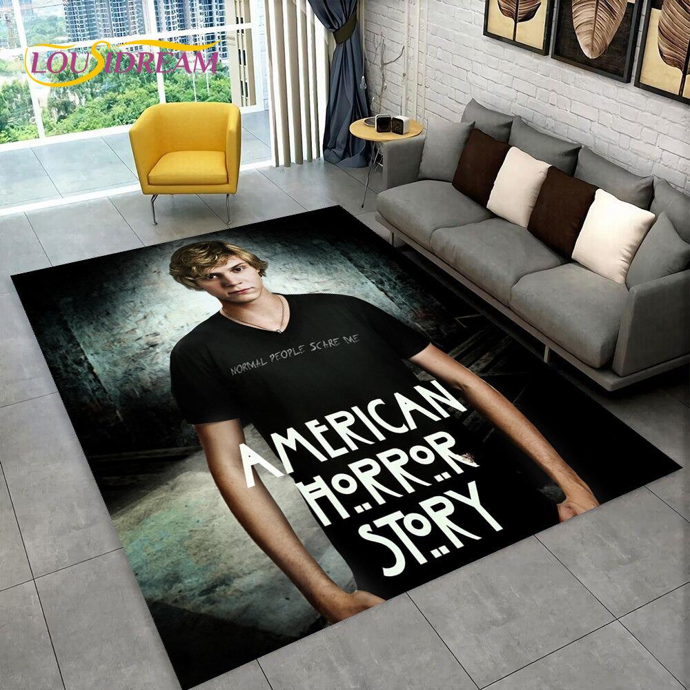 Cute Evan Peters Movie TV  Actor Area Rug,Carpet Rug for Home Living Room Bedroom Sofa Doormat Decor,kids Non-slip Floor Mat 3D