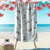 Otter Pattern Beach Towel Beach Towel Quick-drying for Travel Outdoor Sports Jogging Beach and Swimming