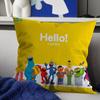 Sesame Street Cartoon Pillow Cover Sofa Cushion Cover Home Room Decoration Children Gift