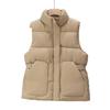 Down Puffer Vest for Women Stand Collar Sleeveless Puffer Jacket Casual Zipper Up Waistcoat Winter Warm Outerwear with Pockets