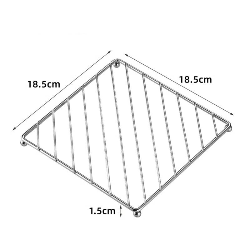 1Pcs Square Metal Pot Mat Coaster Insulation Pad Suitable for Dishes Casserole Hot Pot Table Cookware Stand Placemat Kitchen Tools