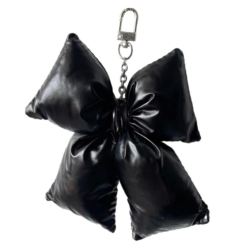 

Модный брелок-подвеска в виде банта, красивая вешалка для сумки-брелка в виде банта для коллекционеров и любителей брелков 1 чёрный