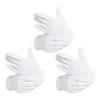 1/2/3 Pairs Formal White Gloves for Men Women, Anti-slip Breathable Uniform Gloves, Costume Dress Gloves for Halloween Cosplay Party