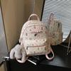 Schoolbag high-end sense large-capacity cartoon backpack women's 1011 new travel backpack college student class schoolbag