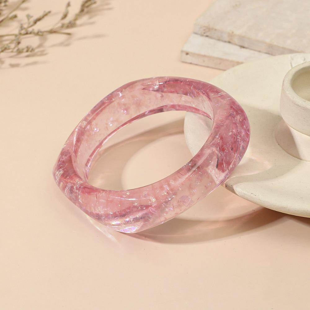 Irregular Square Rhinestones Bangle Wide Statement Bracelets  Women Summer Jewelry Accessories