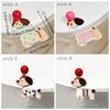 Acrylic Sausage Dog Toilet Lid Holder No-Touch Portable Toilet Lid Opener Cartoon Easy Grip Toilet Anti Dirty Handle Toilet Use
