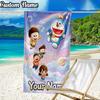 Custom Name Dora-emon Beach Towel - Soft, Ultra-Absorbent Microfiber, Lightweight, Perfect for Beach, Parties, Travel, Camping
