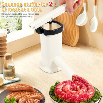 Manual Sausage Stuffer Machine Plastic Vertical Sausage Filling Machine Household Kitchen Homemade Sausage Tool Sausage Filler