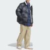 adidas Originals Sports Lifestyle Series Reversible Stand Collar Comfortable Fashion Down Jacket Men Jacket Black Gray JD3746