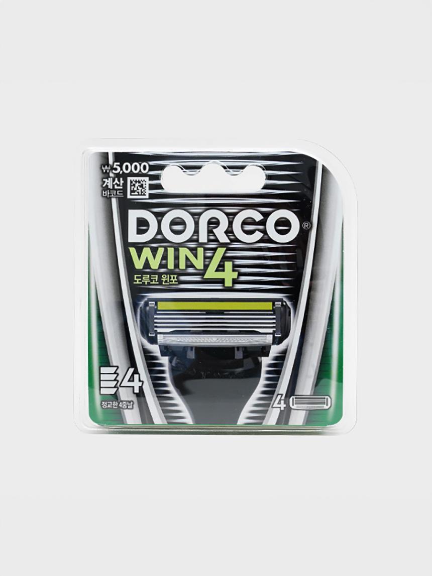 Dorco Win 4 System Razor Blade Refills (4-Count) 1ea