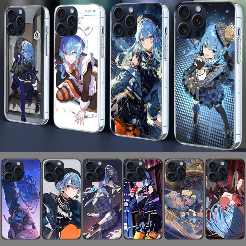 Suisei H-Hoshimachi Clear Phone Case For Iphone 17 Air 16 Pro Max 15 Pro 14 Plus 17E 16E 11 13 12 Mini Cover Cases Fundas Cell T