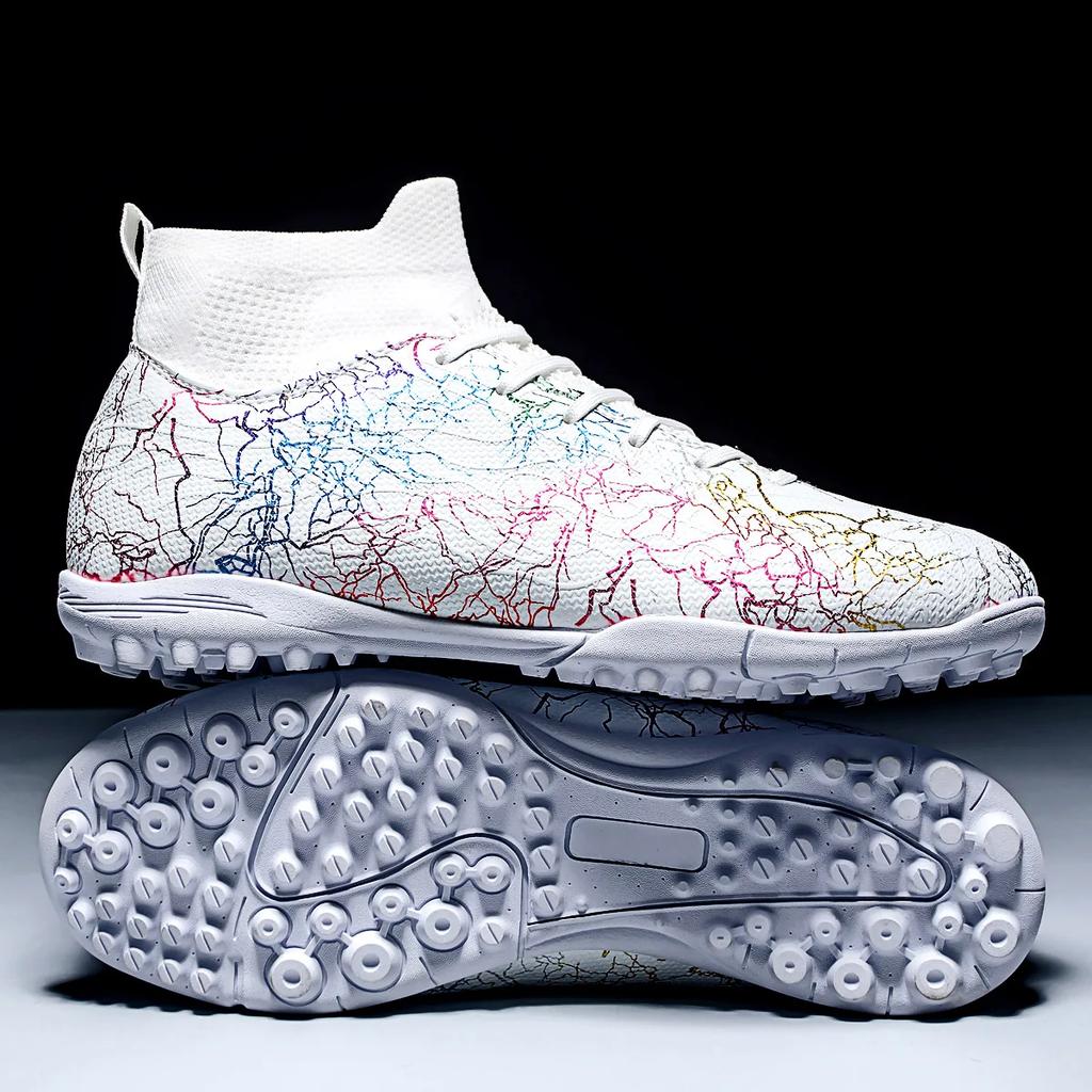 New Men Football Boots Breathable Sport Training Soccer Shoes Cleats Sport Outdoor TF Futsal Match Turf Grass Drop Shipping