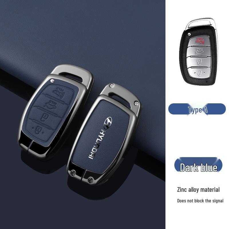 Key Cover Compatible with Beijing Hyundai Ix35, Elantra, Festa, Verna, Ix25, Santa Fe - Premium Men's Bag Case
