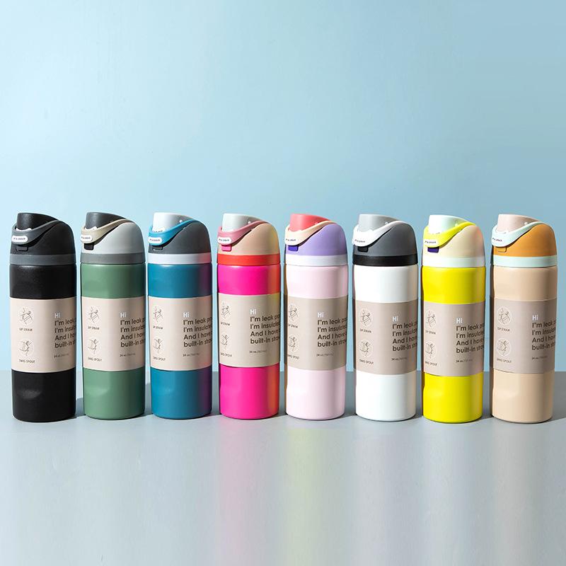 Stainless Steel Thermos Cup Large Capacity Portable Sports Water Cup