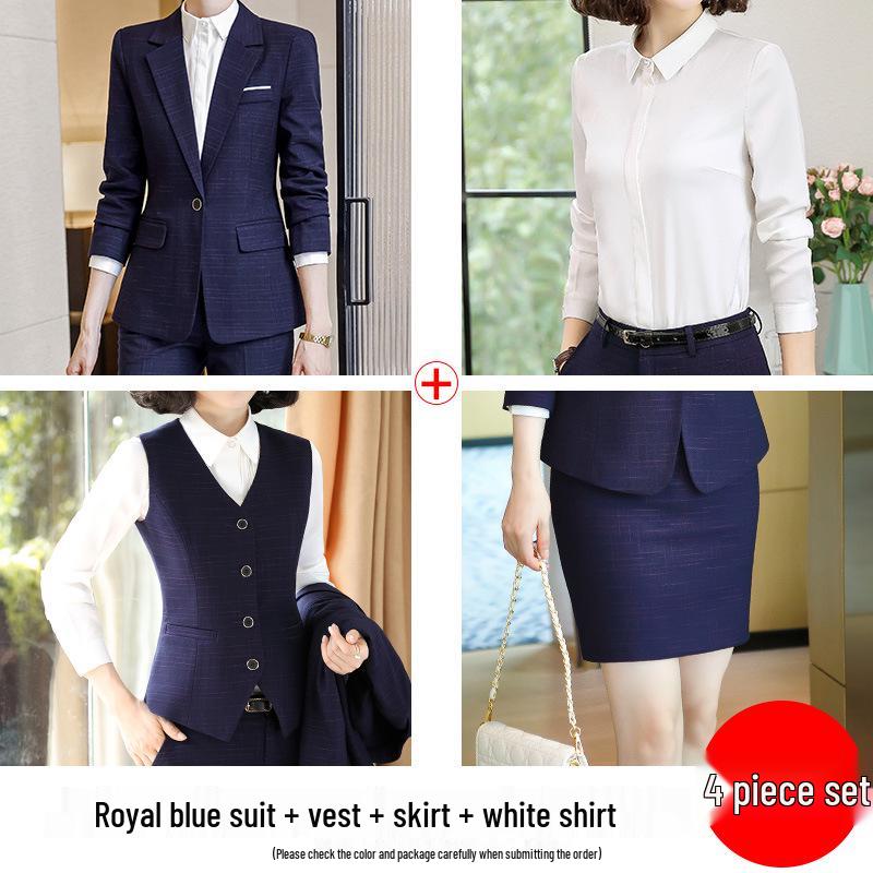 Women's Professional Autumn Suit Set: Office & Sales Formal Wear