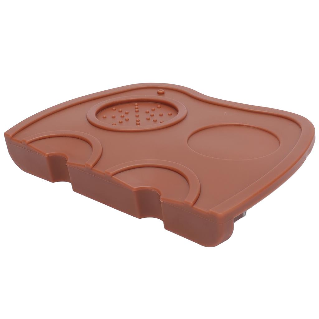 Silicone Coffee Tamper Pad Anti Slip Soft Tamper Mat Heat Resistant Corner Tamping Mat for Home