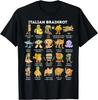 Itališkų smegenų puvimo memų personažų tipai, piešti ranka, vaikams skirto T-shirt