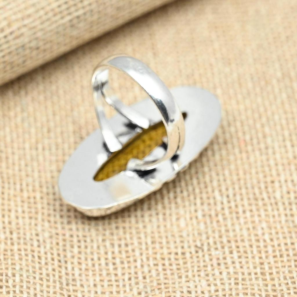 Citrīna dārgakmens 925, masīvs sudraba rotaslietas, rokām darināts dzimšanas dienas dāvanu gredzens