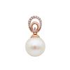 Exquisite Russian Purple Gold Natural Pearl Pendant Temperament Niche Neck Accessories Rose Gold Plated Necklace Jewelry