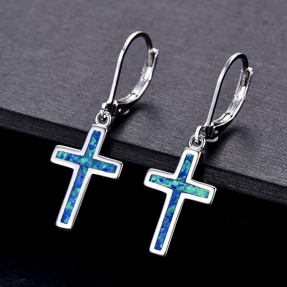 Earrings with A High End Feel Cross Shaped Ear Buckles Womens Simple Earrings Accessories