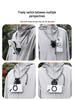 MagSafe-Compatible Magnetic Neck Phone Holder for iPhone 17: Selfie Clip with 360° View and Horizontal/Vertical Switching.