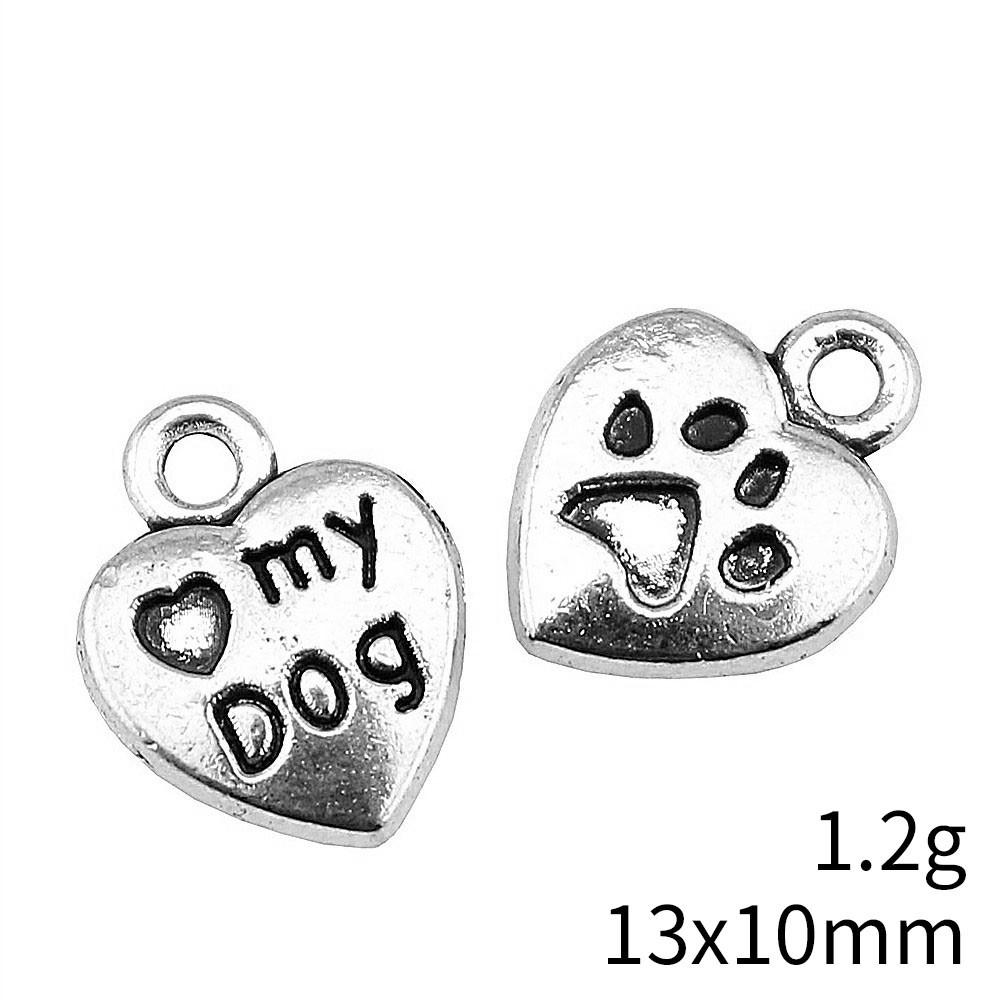 Back To School Charms Italian Bracelet Dog Paw Bear Paw Charms Pendant Clearance Sale Items Pendant Set