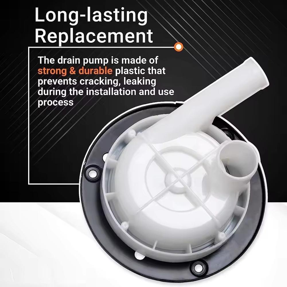 1PC Washing Machine Drainage Pump 7.1 Inch For Consistent Washing Machine Operation Replacement Plastic Dryer 21001906 Parts
