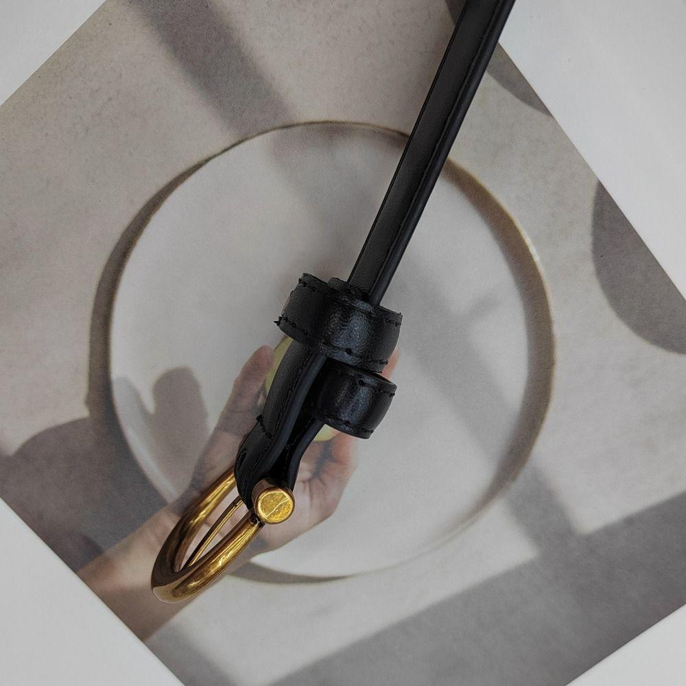 Versatile PU Leather Belt Simple Trendy Waistband Retro Waist Belt  Dresses Decoration