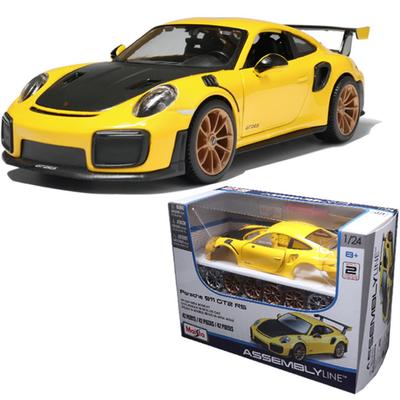 Maisto 1:24 Porsche 911 GT2 RS Assembly Version Diecast Model Car, Mixed Colors
