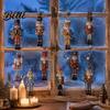 Indoor Christmas Tree Trim 48Pcs Nutcracker Wooden Ornaments Classic Soldier Hanging Decorations Vintage Holiday Souvenir for Family Wood Decor Xmas