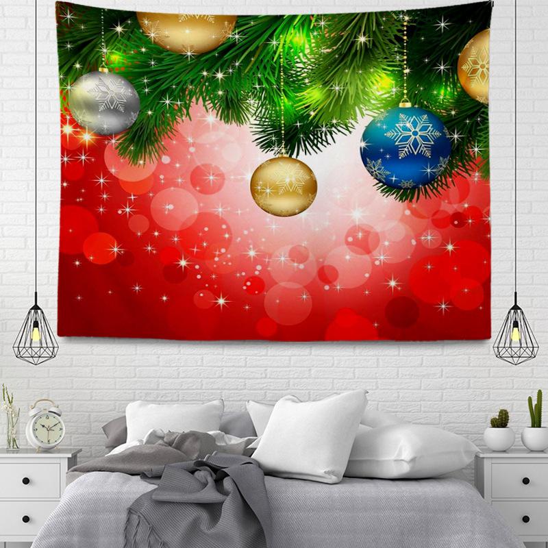 Seria wiszących gobelinów z tkaniny w stylu bożonarodzeniowym