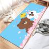 Lines Friends Brown Bear Bathroom Mat INS Style Soft Bedroom Floor House Laundry Room Mat Anti-skid Welcome Doormat