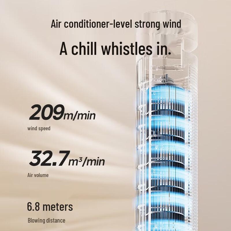 Midea Bladeless Oscillating Tower Fan