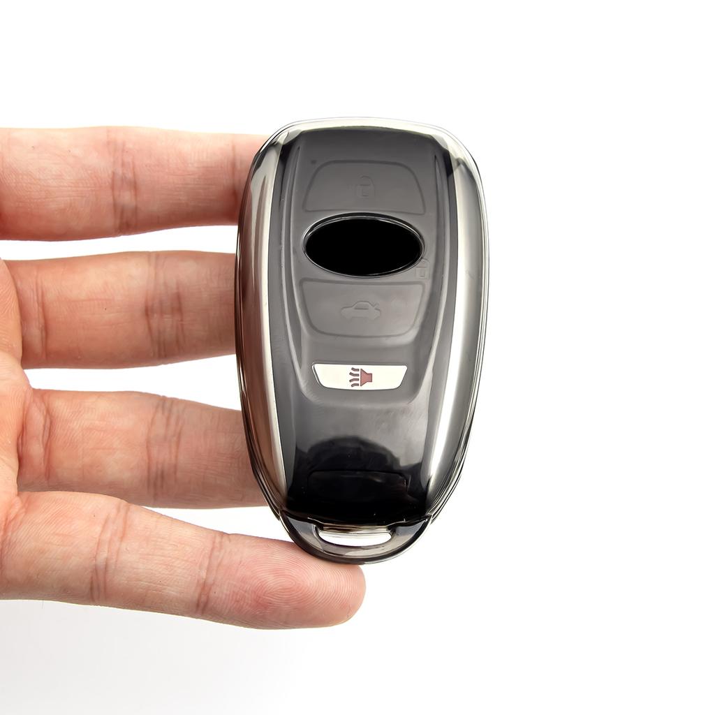 Transparent Black Tpu Car Smart Key Cover Case For Subaru Impreza Forester Xv Outback Crosstrek Legacy Brz Wrx Crystalclearsmart