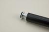 Furniture leg Straight black height 15 cm adjustable height