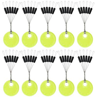 120 Stück 20 Gruppen Widerstand Raumbohnen Stopper Um die Schnur nicht zu beschädigen Gummi Vertikale Bohnen Karpfenangeln Pose Werkzeug