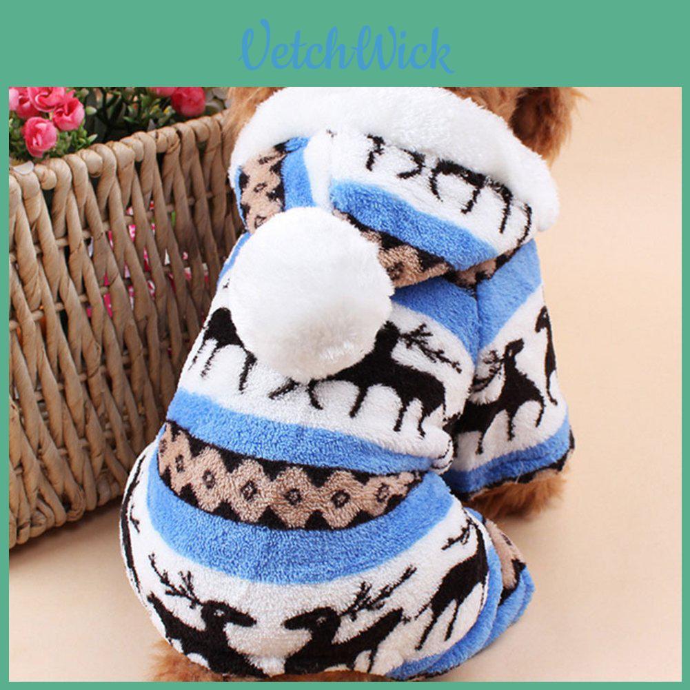 Premium Quality Warm Pet Dog And Cat Apparel Pajamas Hoodie For Winter Comfort