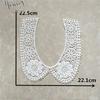 Fashion style White Lace Fabric Neckline Embroidery Applique Lace Collar DIY Trim Sewing Clothing Accessories Craft Supplies