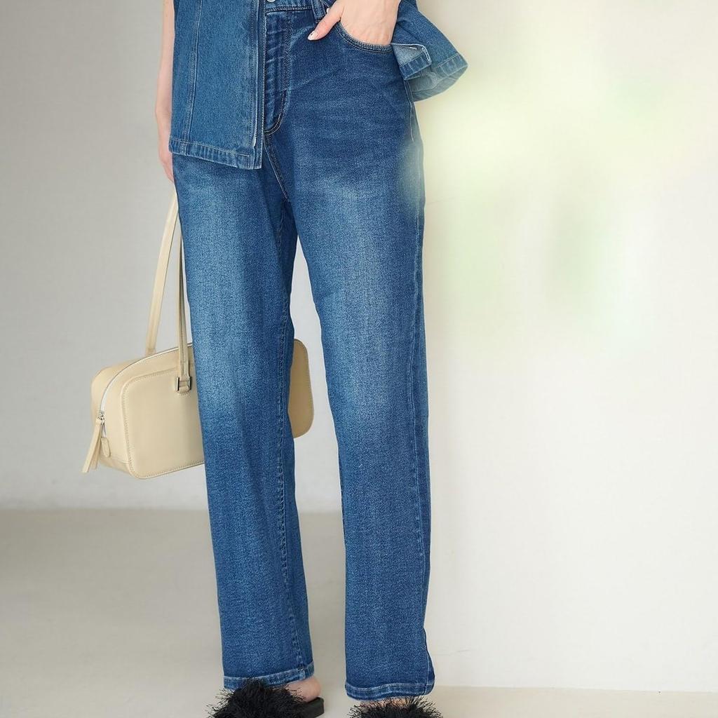 ROPE PICNIC Revolutionary Denim Mom Blue Size 38 Waist-Shaping High-Rise Jeans, (46),