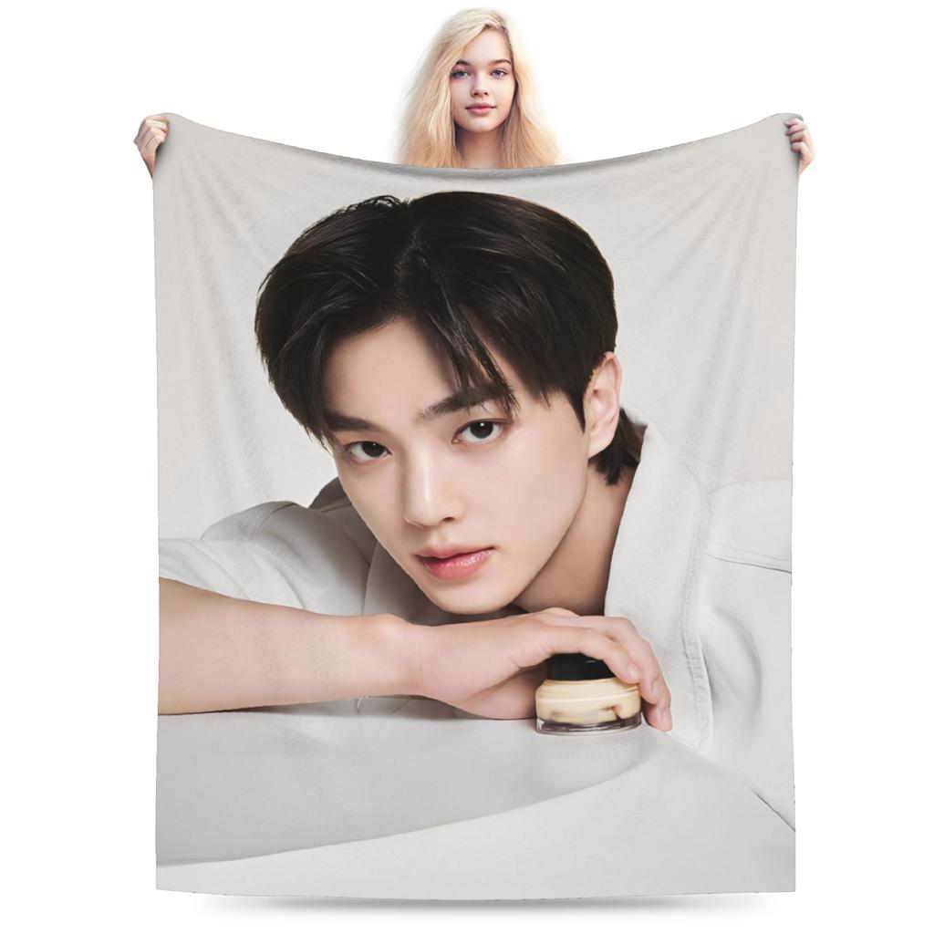 Song Kang Korejský Pop Deku Pikniková Flanelové Ložní Přikrývky Na Pohovku Židli Teplý Design Kvalitní Přehoz Dárek