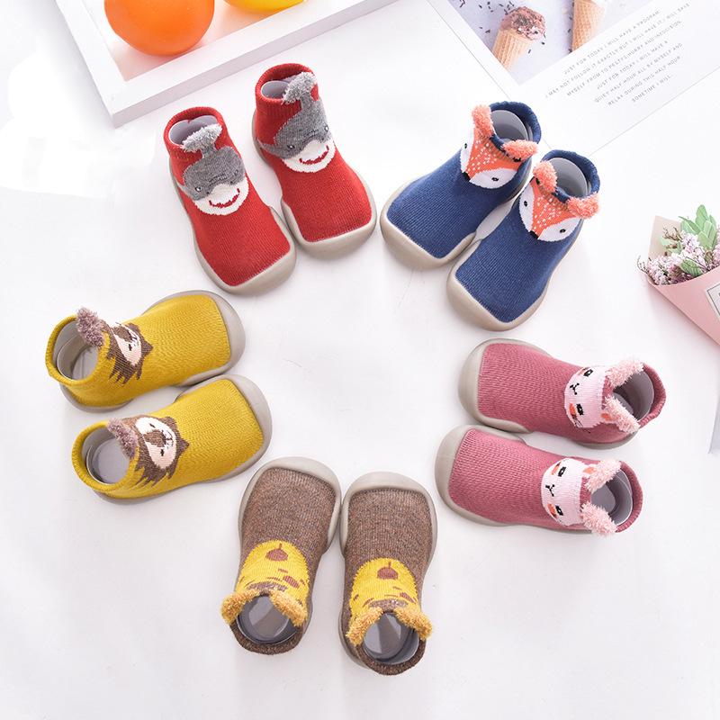 Soft Bottom Toddler Shoes - Cute Animal Pattern, Anti-Slip Socks for Boys & Girls