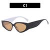 Punk Cat Eye Sunglasses for Women Brand Designer Square Frame Plastic New Fashion Retro Vintage Accessories Glasses