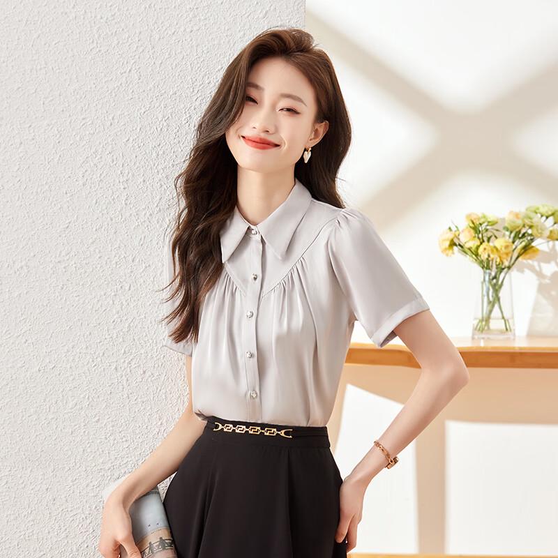 Women's Chiffon Short Sleeve Shirt
