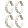 Natural Fiber Curtain Tie Set of 4 Woven Rope Window Drape Tiebacks Decoration