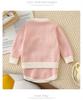 Handbesticktes Baby-Mädchen Strick-Latzhosen- und Jacken-Set für Herbst/Winter