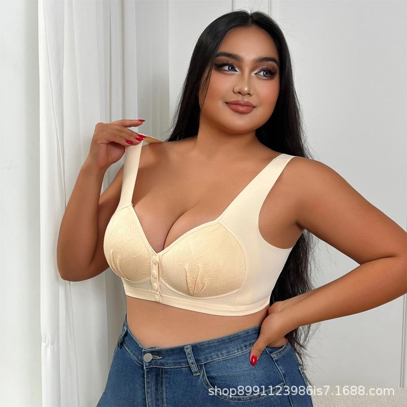 

Большой размер Бесшовный Пуш-ап Удобный Бюстгальтер с Красивой Спиной и Легкой Застежкой Спереди, Жилетного Типа 40/90
