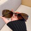 New high-end old money style sunglasses retro UV-proof metal sunglasses tide