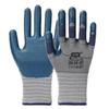 Blue Latex Work Safe Gloves Nylon Protective Mittens Embossing Work Gloves  Construction Site