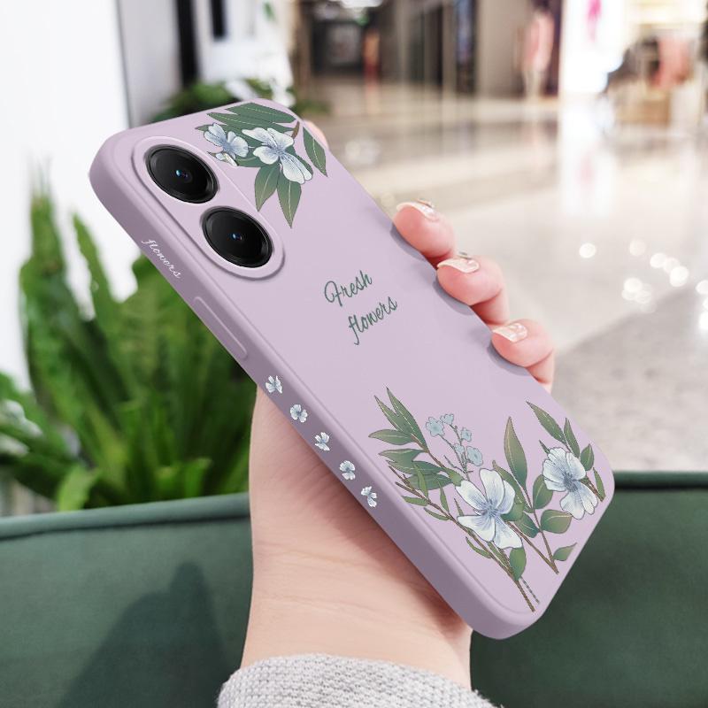 Blättrige Lilie Handyhülle Für Huawei Honor 600 500 400 300 200 100 90 Pro Lite Smart Magic 8 7 4 Silikon Weiche Hülle