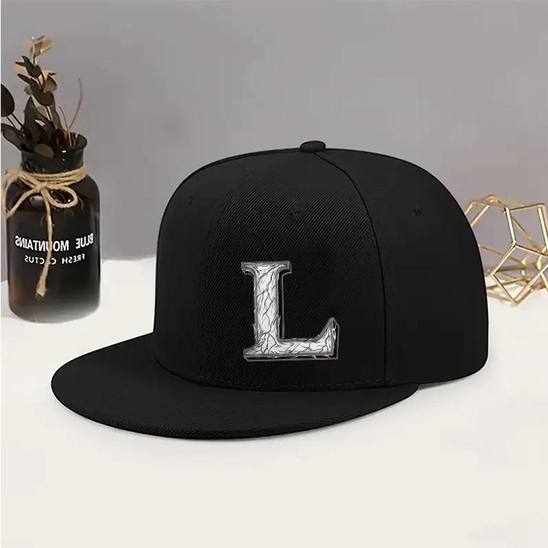 Urban fashion baseball cap, adjustable, breathable and fashionable flat-brimmed hat for men and women чёрный